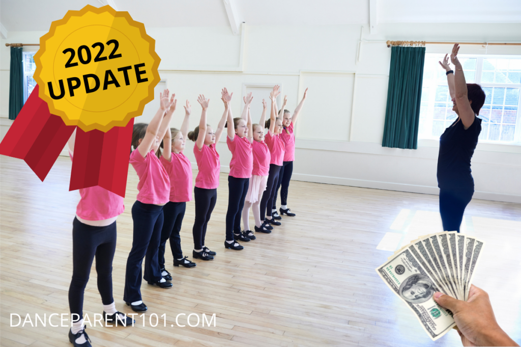 Teacher and line of students in a tap dance class - 2022 update  How much do dance classes cost?