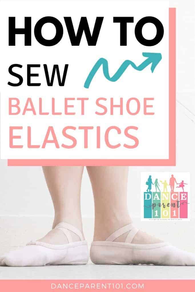How to sew elastics on to flat ballet shoes- Criss cross or single elastics.  Today many dance shoes come with elastics pre-attached so which should you choose? Single or Criss cross elastics. Choosing which ankle straps to use for your child, kids, toddlers or teens ballet slippers is important and we outline the benefits of both and have photos and instructions on how to sew the elastics onto flat ballet shoes and slippers.