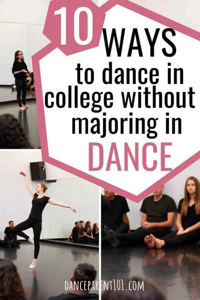 How to dance in College without Majoring in Dance! Are you a dancer, but don't want to specialize in dance at college but would still like to study ballet or hip hop or even tap dance? Did you know that most colleges and universities in the US have dance programs that cater for all college students no matter their major or degree! Check out our article for dance college tips and ideas so that you can plan, choose and prep for your best college life experience!