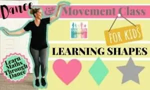 Dance & movement class for kids: learning shapes