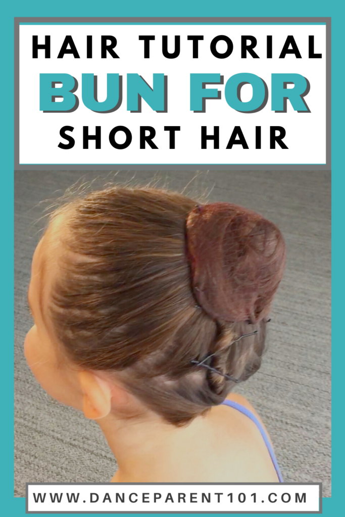 How to do a Ballet Bun on Short Hair - Video and Photo Instructions