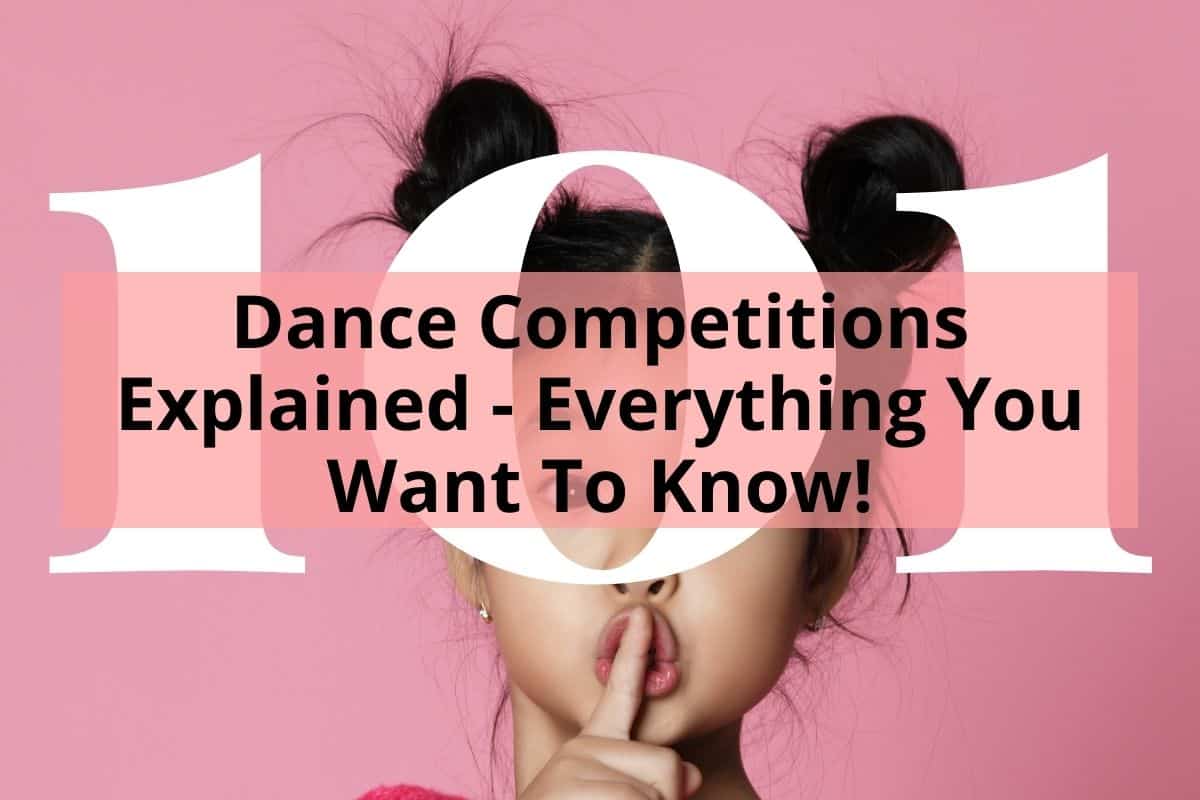 Girl saying shh on pink background Dance competitions explained everything you want to know