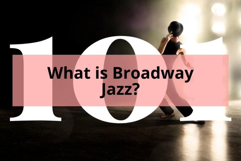 man dancing broadway jazz with title What is Broadway Jazz?