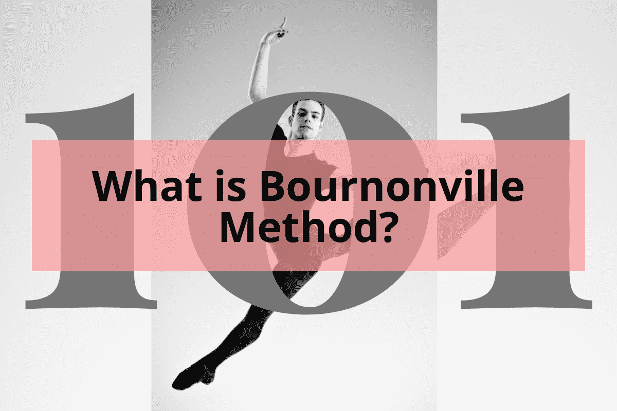 man splitting on air with title What is Bournonville Method?