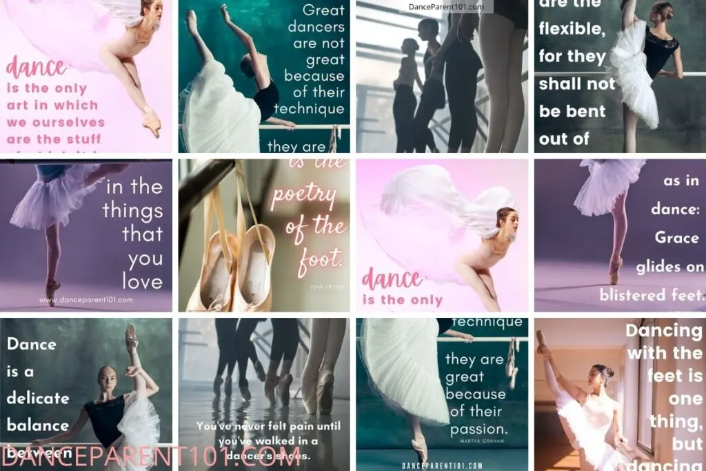 dance sayings and phrases