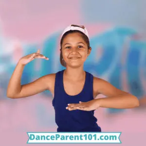 toddler girl doing Tutting Dance
