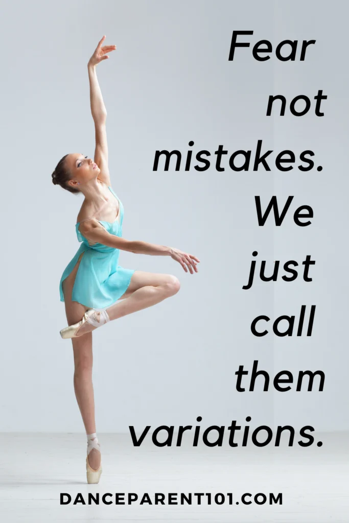 Fear not mistakes. We just call them variations.