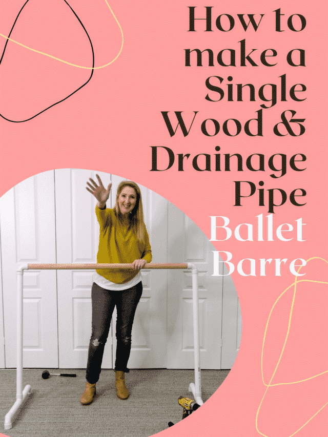 Wood and PVC Pipe DIY Single Ballet Barre #1