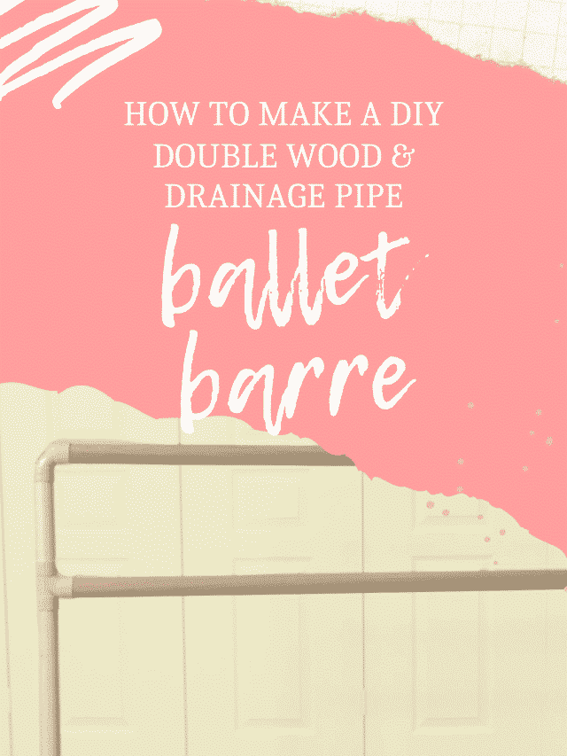 Wood and PVC Pipe DIY Double Ballet Barre #1