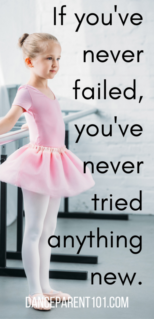 If you've never failed, you've never tried anything new.