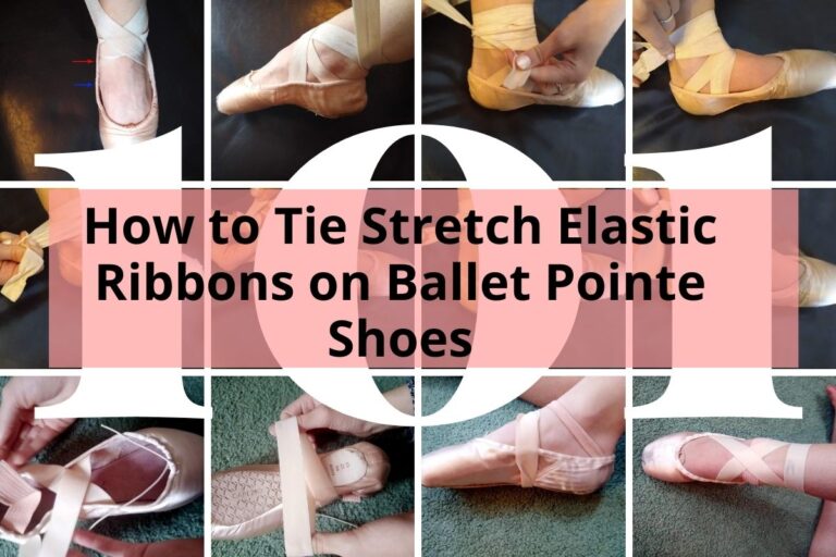 How to Tie Stretch Elastic Ribbons on Ballet Pointe Shoes