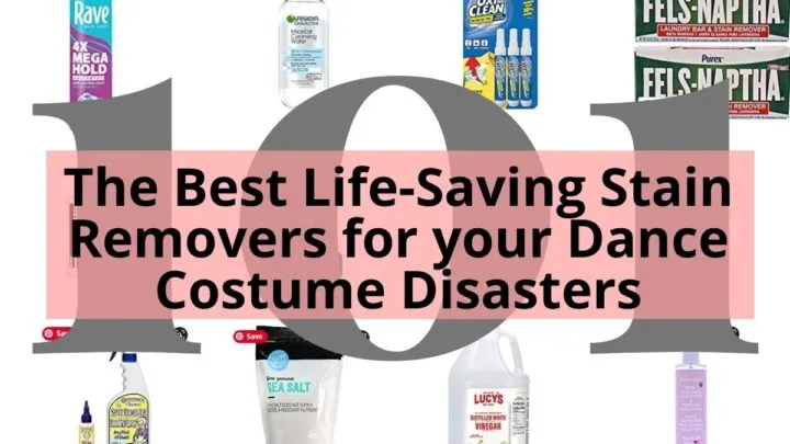 different types of stain removers for dance costume disasters