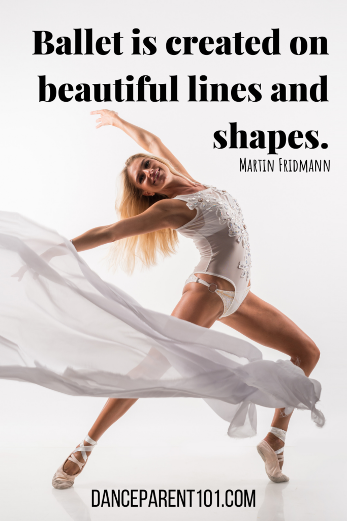 Ballet is created on beautiful lines and shapes. (Martin Fridmann)
