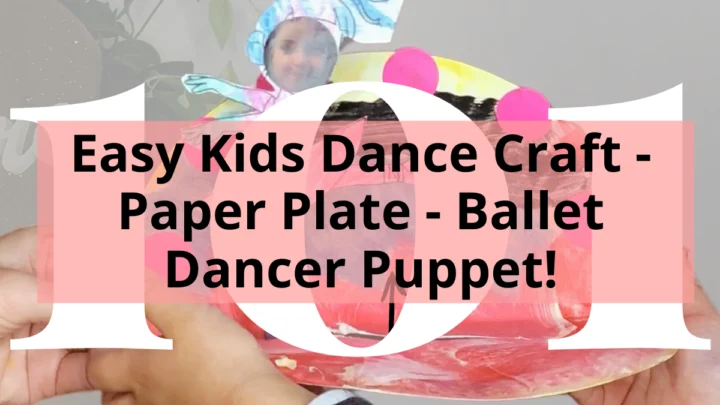 Easy Kids Dance Craft - Paper Plate - Ballet Dancer Puppet!