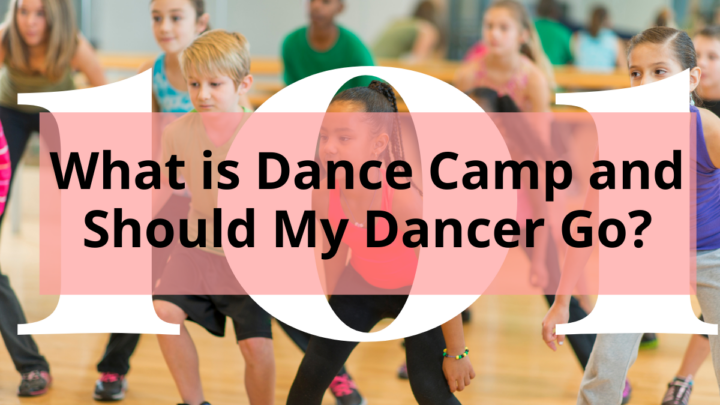 Kids at a dance camp with title What is a Dance Camp and Should my Dancer Go?