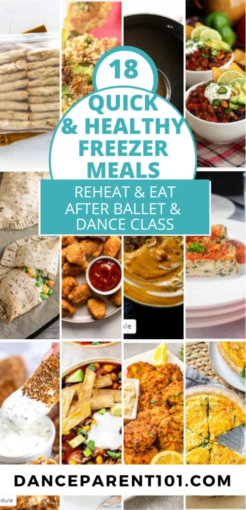 Pin image for Quick & Healthy Freezer Meals for the Family after Dance Class