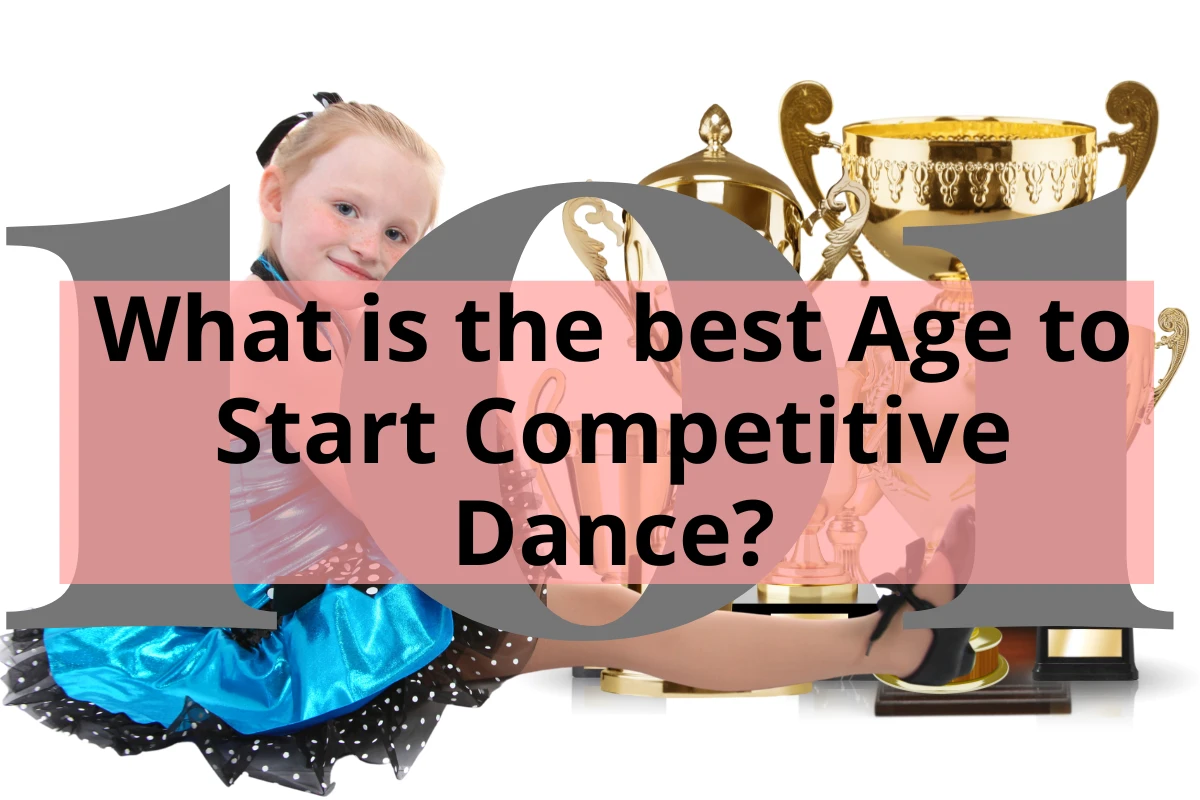 Title - What is the best age to start competitive dance wut Girl in blue costume with lots of trophies